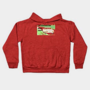 Vaccination Road Trip - Let's Get Outta Here Kids Hoodie